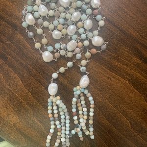 Vantel Pearls Lariat